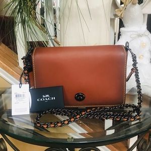 Coach 1941 Large Dinky 24 Burnished Saddle Color